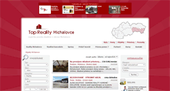 Desktop Screenshot of objekty.reality-michalovce.eu