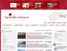 Tablet Screenshot of objekty.reality-michalovce.eu