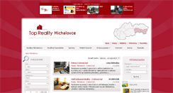 Desktop Screenshot of byty.reality-michalovce.eu
